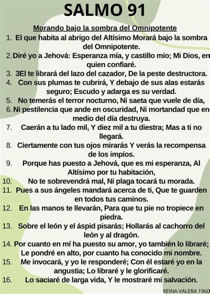 Understanding Salmo 91 Católico: A Comprehensive Guide